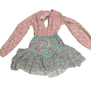 NWT Hemant and nandita floral bow dress in orchid pink